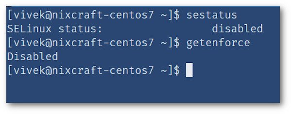 غیرفعال‌سازی SELinux و بررسی آن در CentOS 7 یا RHEL 7