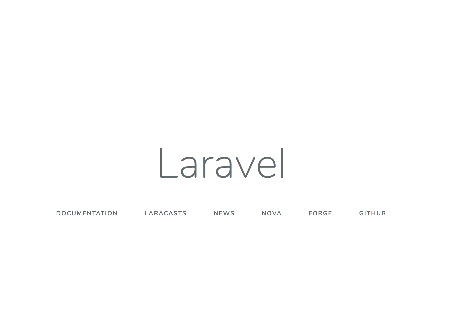 صفحه خانگی Laravel