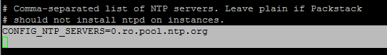 اضافه‌کردن سرور NTP در Packstack