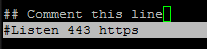 غیرفعال‌کردن پورت HTTPS SSL