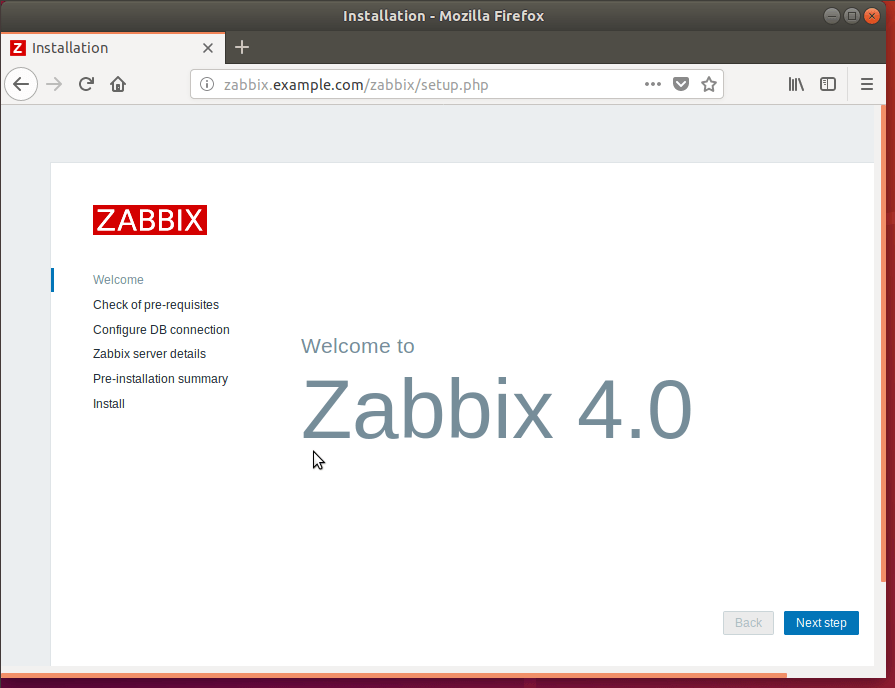 تنظیمات نرم‌افزار Zabbix در اوبونتو