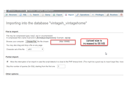 انتقال فایل‌های حجیم sql به پایگاه داده