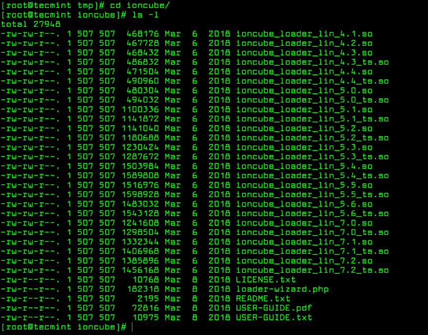 فایل‌های ماژول ionCube Loader