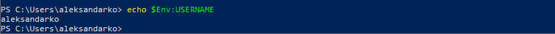 بررسی یک متغیر محیطی خاص با استفاده از ویندوز PowerShell