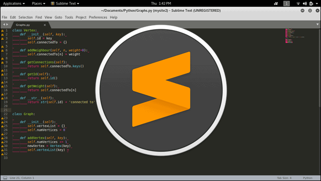 Sublime Text کد ادیتور پایتون