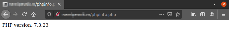 بررسی نسخه PHP  با استفاده از فرمان phpversion