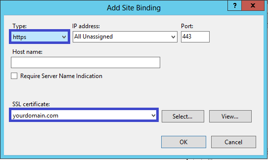 نصب گواهی SSL در IIS